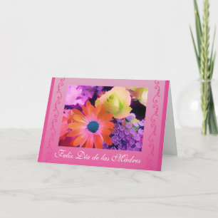 Spanska: blommor från Mors dag / dia de las madres Kort