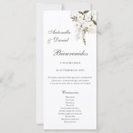 Spanska Boho-Bröllopsprogrammet