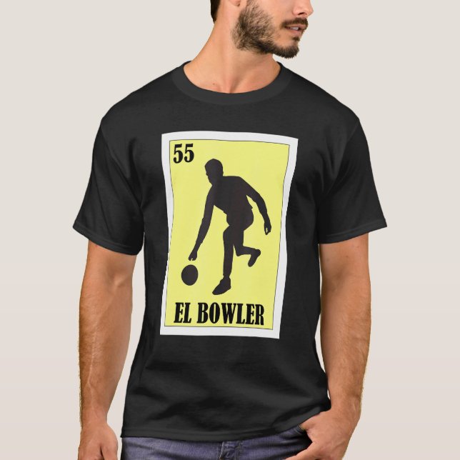 Spanska Bowling Design - Mexikanska Lottery El Bow T Shirt (Framsida)