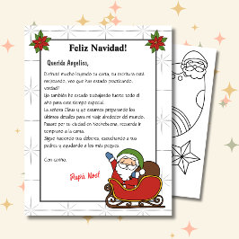Spanska Brev från Santa White Carta a Papá Noel