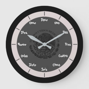 Spanska Brev-nummer Stor Klocka