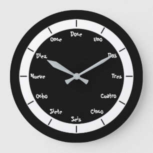 Spanska Brev-nummer Stor Klocka