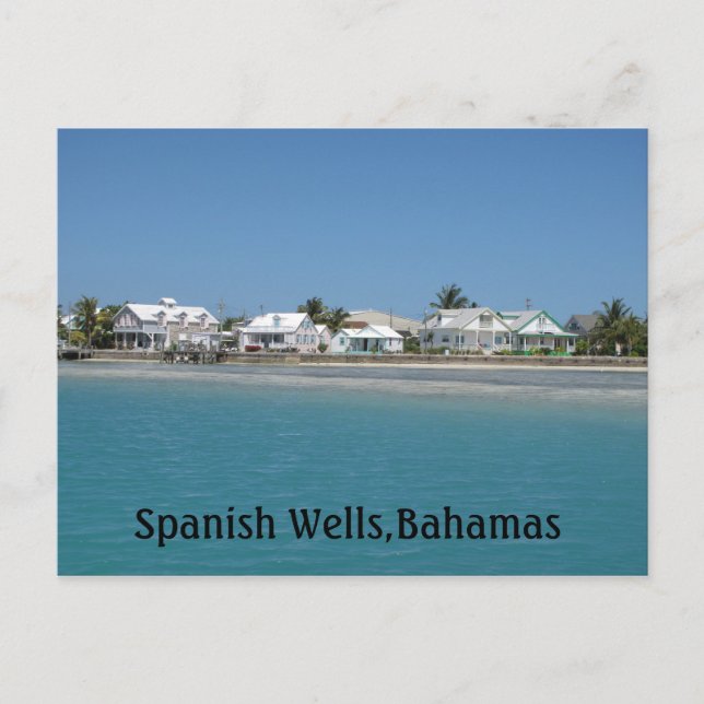 Spanska brunnar, Bahamas Vykort (Framsida)
