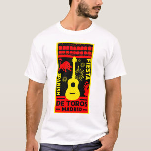 Spanska Bull Fight Corrida De Toros T-Shirt