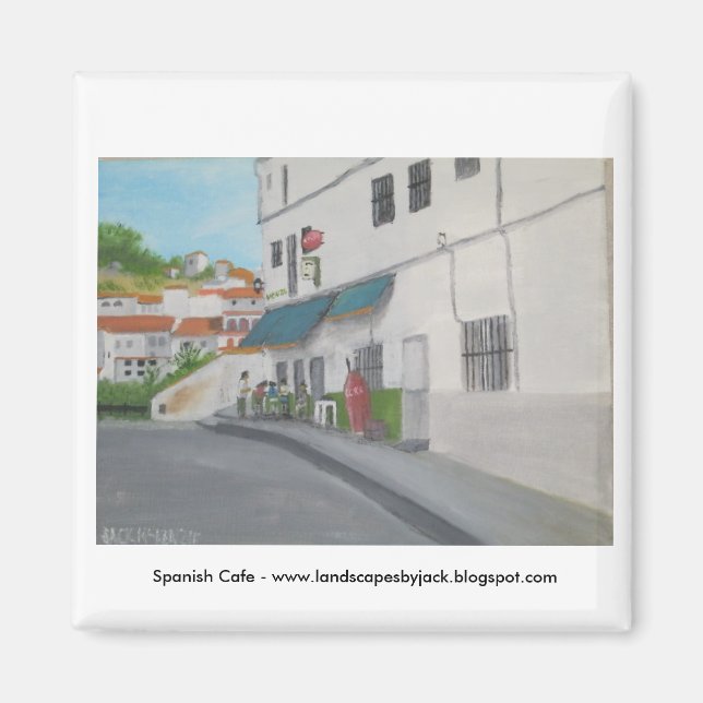 Spanska Cafe - Andalusien - Gaucin Magnet (Framsidan)