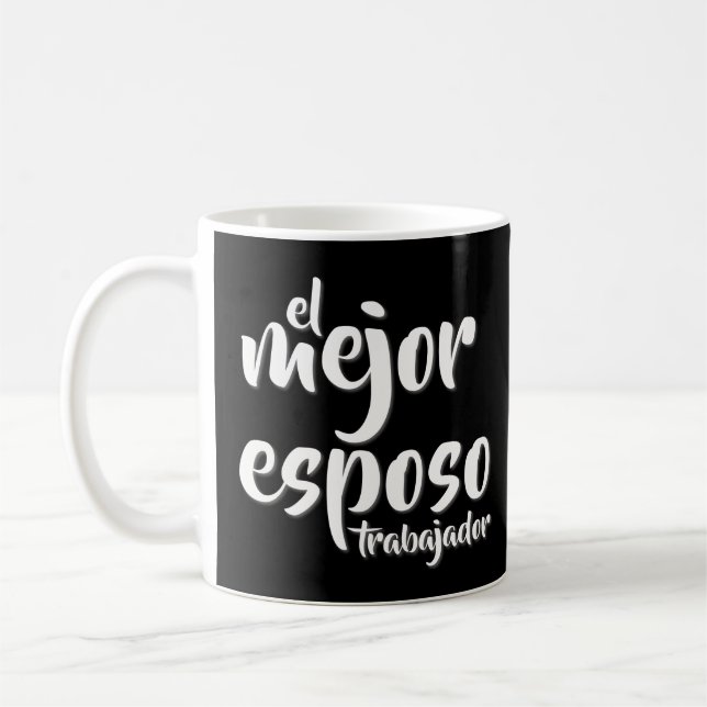 Spanska citat: El Mejor Esposo Trabajador Kaffemugg (Vänster)