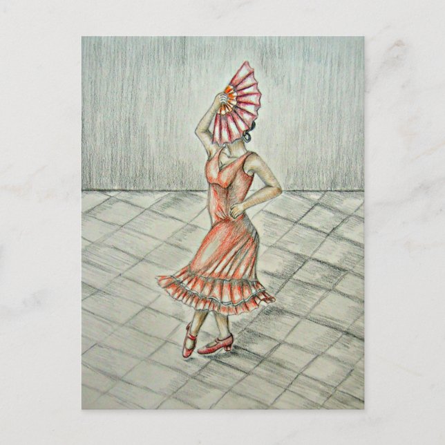 Spanska dansare vykort (Framsida)