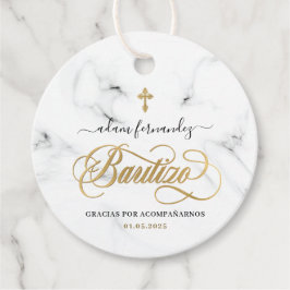 Spanska De Bautizo Gracias Guld Gåvor Etiketter