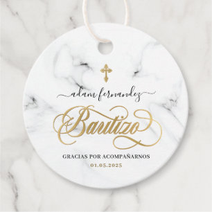 Spanska De Bautizo Gracias Guld Gåvor Etiketter