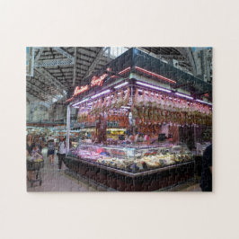 Spanska Deli Counter Indoor Market, Valencia Pussel