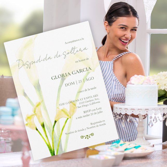 Spanska, Despedida Soltera Flores, Möhippa Inbjudningar (Skapare uppladdad)