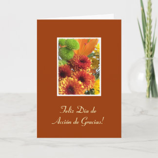 Spanska: dia de Accion de gracias. Helgkort