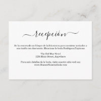 Spanska Elegante Bianco Y Negro Boda Information