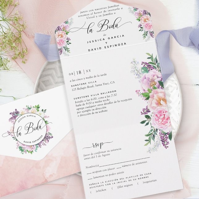 Spanska Eleganten Pastel Lila Bröllop Tear OSA (Skapare uppladdad)