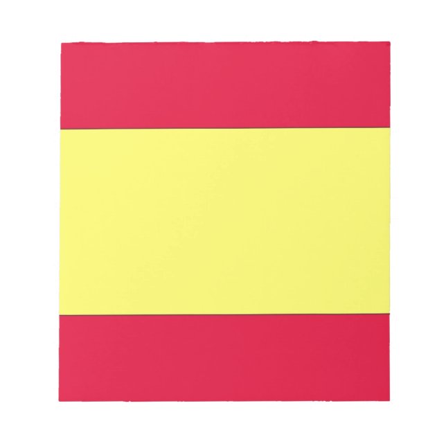Spanska Flagga Anteckningsblock (Framsida)