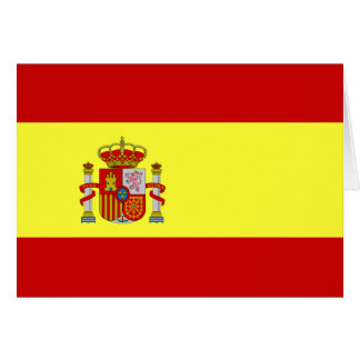 Spanska Flagga Bandera Española Card Hälsningskort