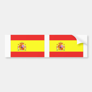 Spanska flagga bildekal