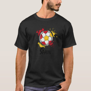 Spanska Flagga España Fotboll T Shirt