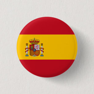 Spanska Flagga, Flagga Spanien Knapp