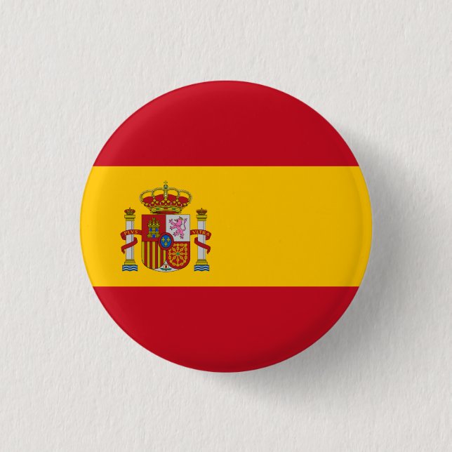 Spanska Flagga, Flagga Spanien Knapp (Framsida)