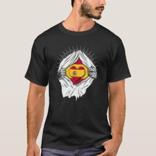 Spanska flagga hemvist i Spanien T Shirt