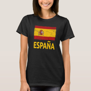Spanska Flagga Idea for Women & Kids Spain Flagga T Shirt