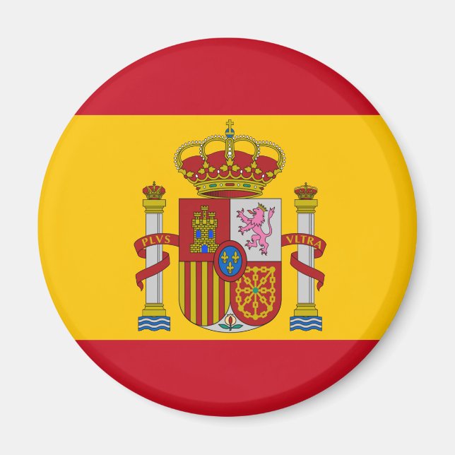 Spanska flagga magnet (Framsidan)