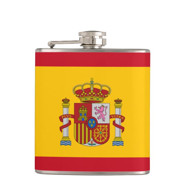 Spanska flagga med rött hjärta - España/sportfanta Fickplunta (Framsidan)