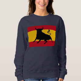 Spanska flagga med tjur t shirt