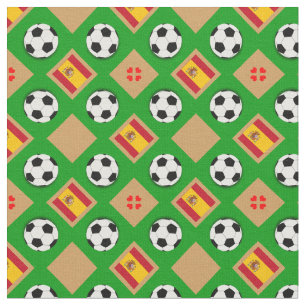 Spanska Flagga- och sportbussen/Spanien Fotboll mo Tyg