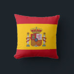Spanska Flagga om amerikanska MoJo Pillow Kudde<br><div class="desc">Glädjande tröst när du visar ditt spanska pride med den här MoJo-kudden som visar flagga i Spanien! Denna kudde, som är skapad med bidragsmaterial, skryter med den spanska flagga ikoniska utformning - med fet vågrät av rött och gult med den nationella jacka av arm i centrum. Dess pulserande färg och...</div>