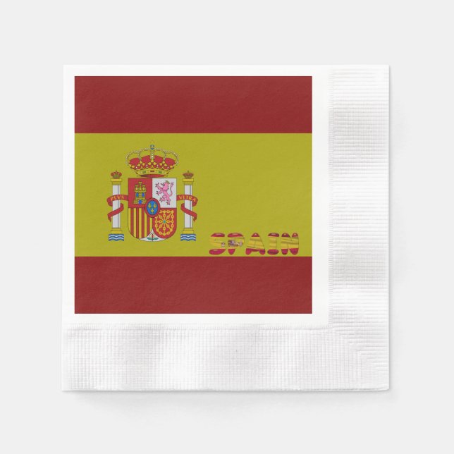 Spanska flagga pappersservett (Framsidan)