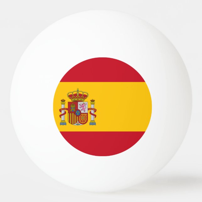 Spanska flagga ping pong boll (Framsidan)