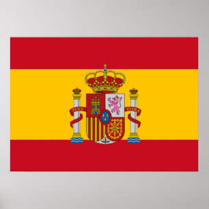 Spanska flagga poster