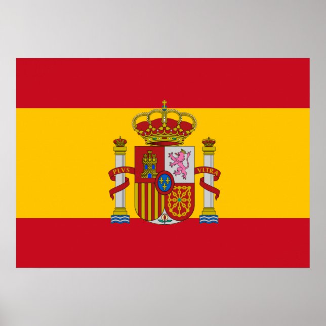 Spanska flagga poster (Framsidan)