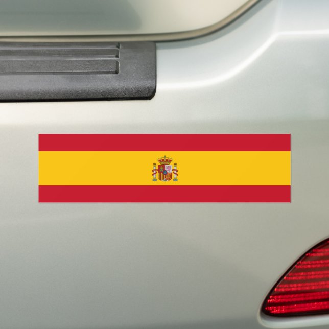 Spanska Flagga (Spanien) Bildekal (På Bil)