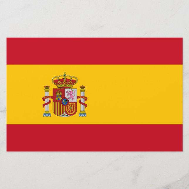 Spanska Flagga (Spanien) Brevpapper (Framsida)