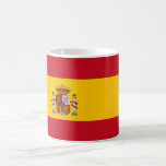 Spanska Flagga (Spanien) Kaffemugg<br><div class="desc">Denna utformning är utmärkande för Spaniens flagga (på spanska känd som "España"), officiellt känd som Konungariket Spanien (på spanska, "Reino de España"), som är ett land i Sydeuropa med några fickor av territorium över Gibraltarsundet och Atlanten. Dess europeiska kontinentalterritorium ligger på den iberiska Peninsulan. Dessutom gör de afrikanska enklaverna Ceuta,...</div>