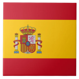 Spanska Flagga (Spanien) Kakelplatta