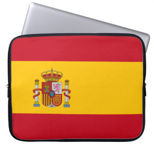 Spanska Flagga (Spanien) Laptop Fodral