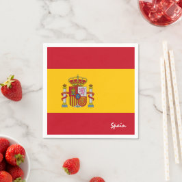 Spanska flagga & Spanien mode, party/sportfantaste Pappersservett