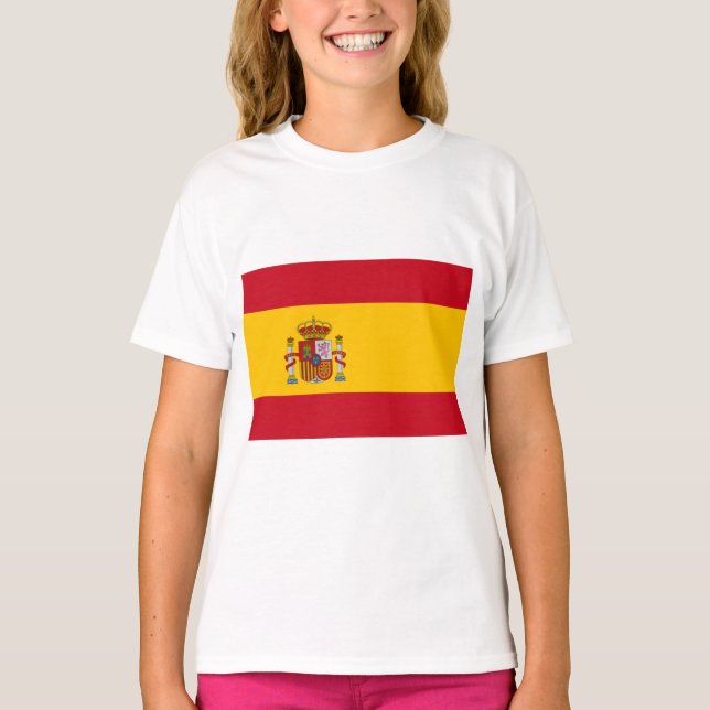 Spanska Flagga (Spanien) T Shirt (Framsida)