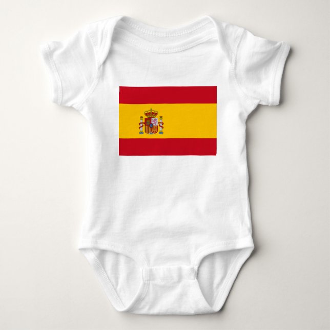 Spanska Flagga (Spanien) T Shirt (Framsida)
