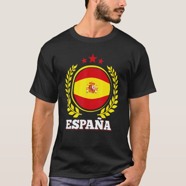 Spanska Flagga Spanska Pridet España T Shirt (Framsida)