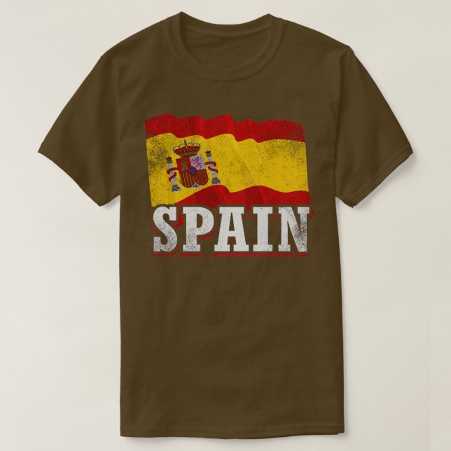 Spanska Flagga T Shirt (Design framsida)