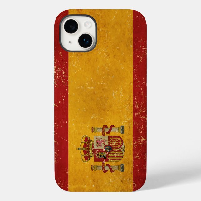 Spanska Flagga Vintage Grunge (Baksida)