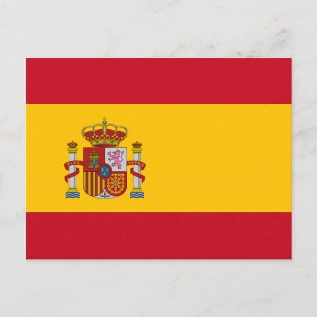 Spanska Flagga Vykort (Framsida)