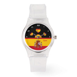 Spanska Flagga Watch, España, Spanien mode /sport Armbandsur