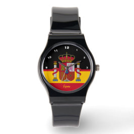 Spanska Flagga Watch, Spanien, España mode /sport Armbandsur
