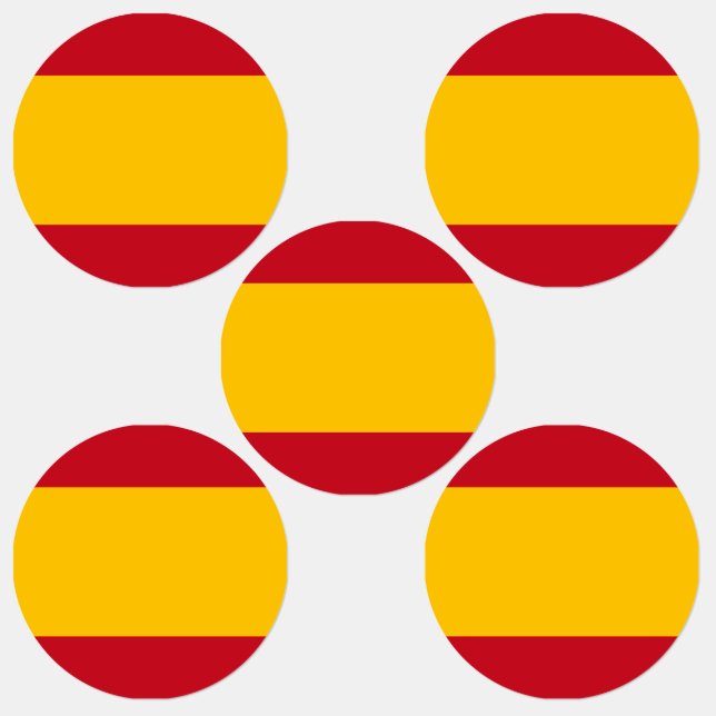 Spanska flaggan klistermärke (Grupp)